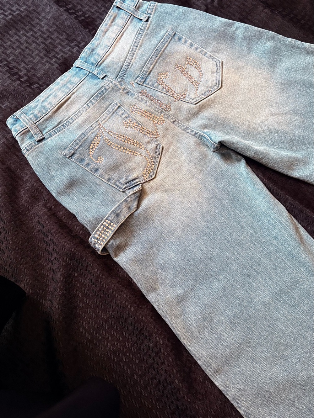 Juicy Couture Light Blue womens Jeans with diamonds